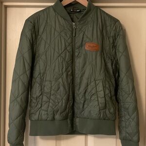 Ladies Leinenkueel Quilted Bomber Jacket (size Medium)